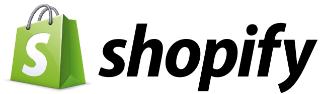 Black Shopify Logo